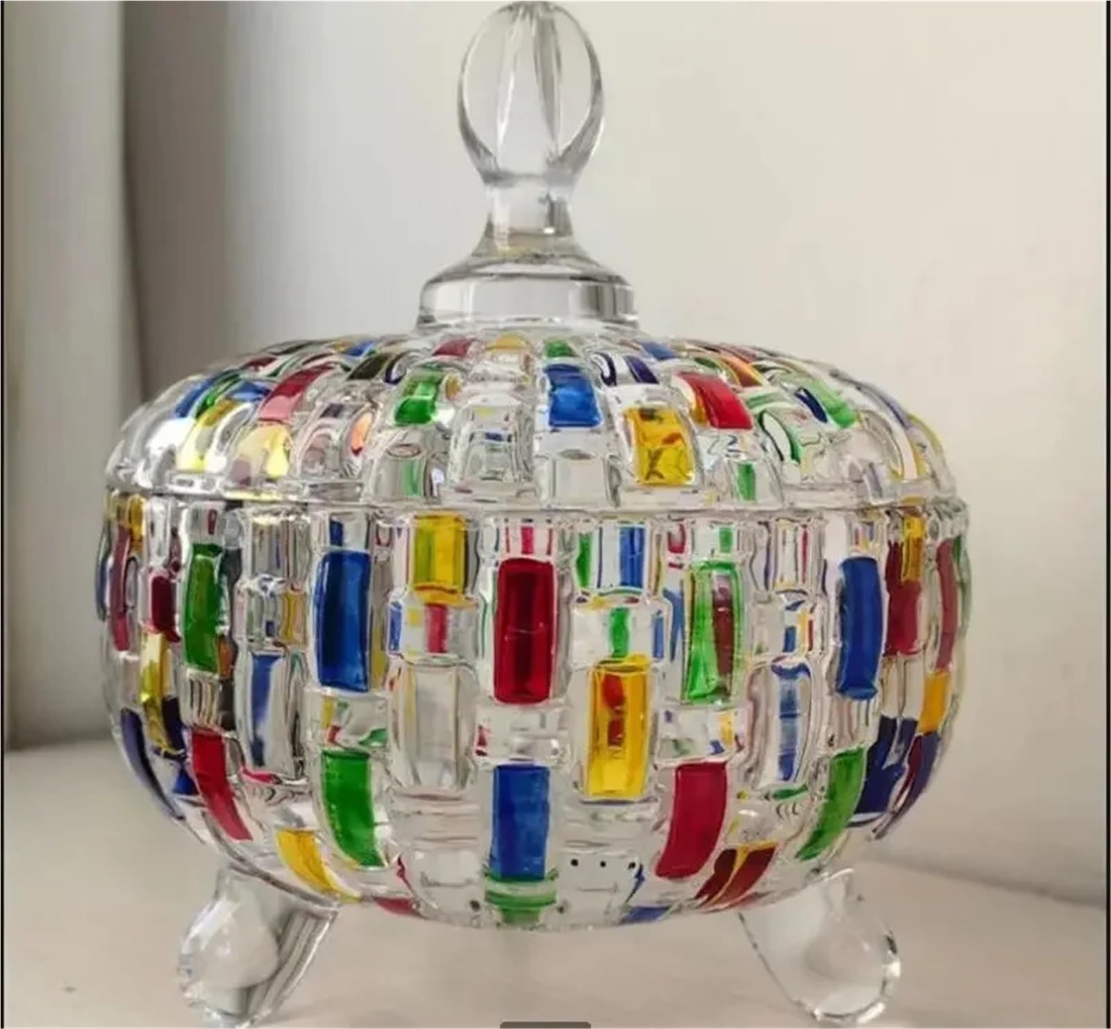 Barattoli di caramelle in vetro cristallo stoccaggio dolci con coperchio Contenitore for alimenti for frutta secca Per Feste E Banchetti