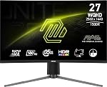 MSI MAG27CQ6PF, 27-inch QHD 2560 x 1440 Computer Monitor, 180Hz, HDMI, 0.5ms, Black