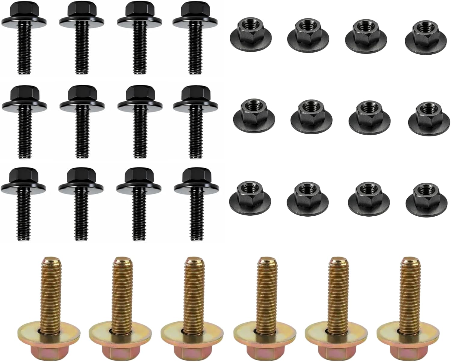 Running Board Side Step Bolt Hardware Kit Fits Jeep Wrangler JK JL 4-Door