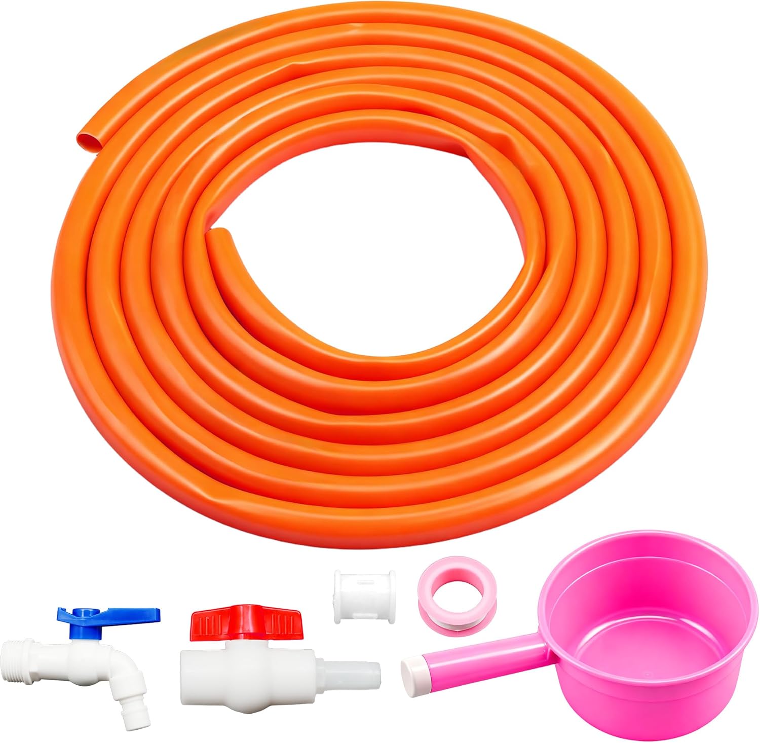 29Gallon/110L Water Storage Tank, Portable Water Tank for Outdoor Camping,Farms and Gardens, Rectangular Translucent White