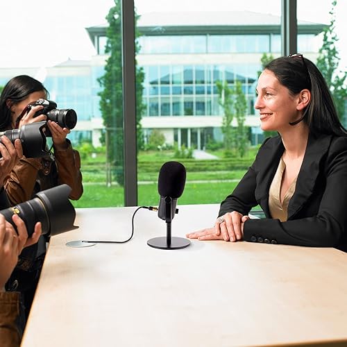 Miniatura 5 de Geekria Protector de espuma para creadores compatible con Elgato Wave1, Wave3, Funda de espuma antipop, cubierta de viento de micrófono, filtro de