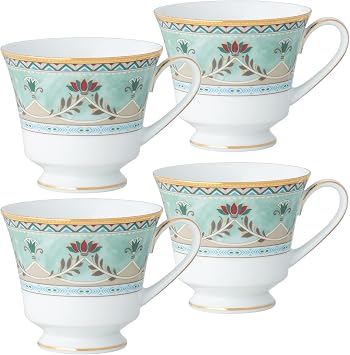 Noritake Serene Garden Set of 4 Teacups, 8 oz.