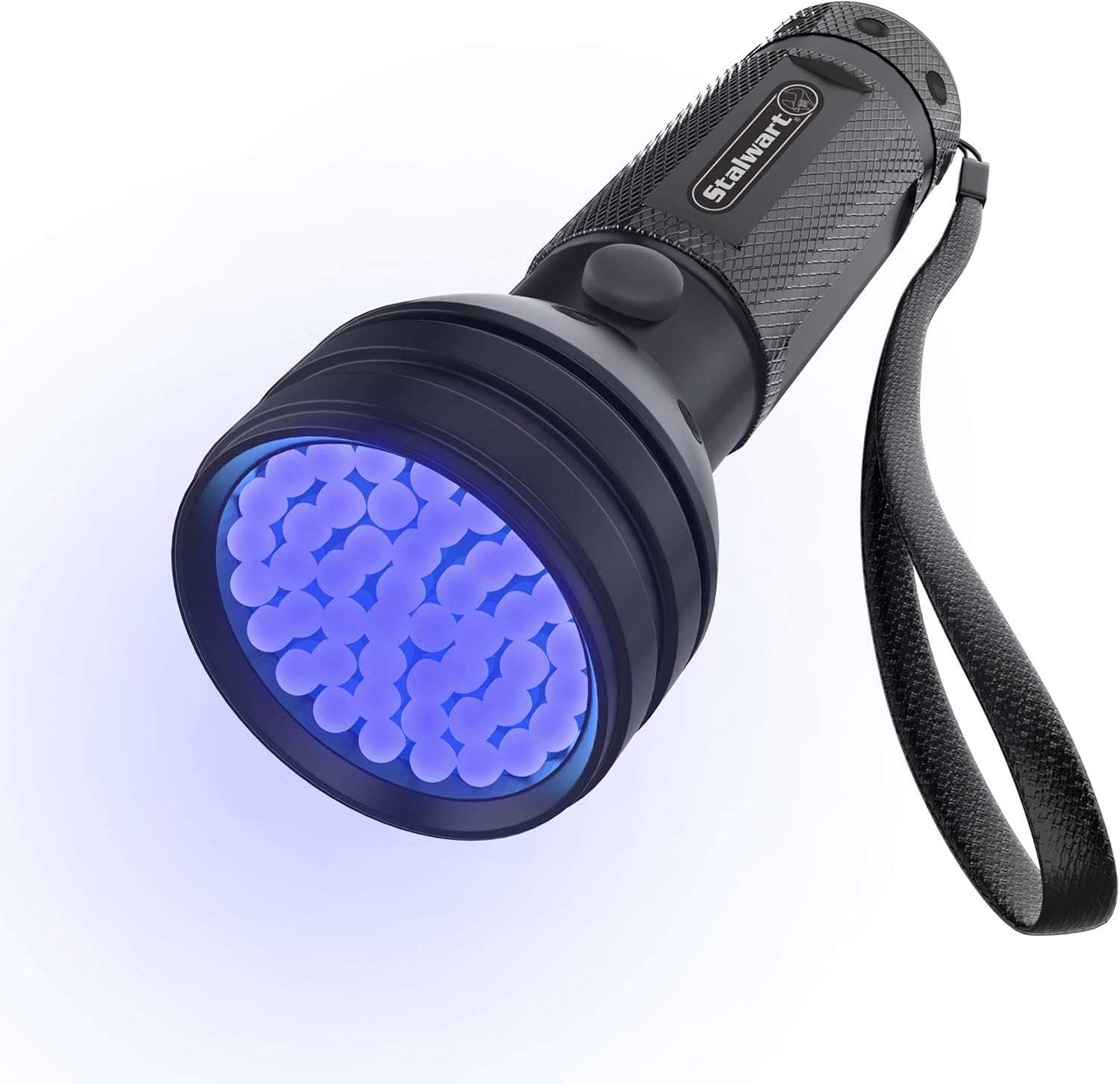 Stalwart UV Flashlight - Black Light with 51 Ultraviolet LEDs and Aluminum Housing - Pet Urine Detector for Stains, Bedbugs, and Scorpions (Black)