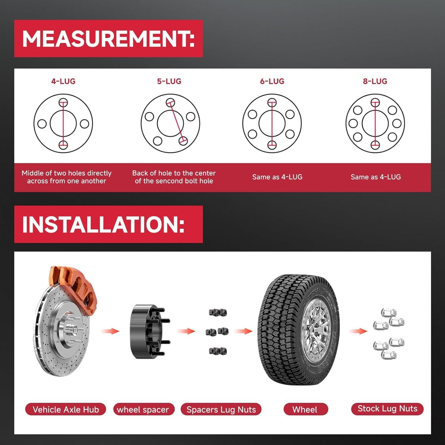 UIU 5X4.75 Wheel Spacers Forged 0.78"(20mm) 5x120.65mm to 5x120.65mm Thread Pitch M12x1.5 Hub Bore 70.3mm Set of 2 Adapters for Chevy S10 4.3L 1988-2004,S10 2.2L 1983-1985 1994-2003 & More - Image 6