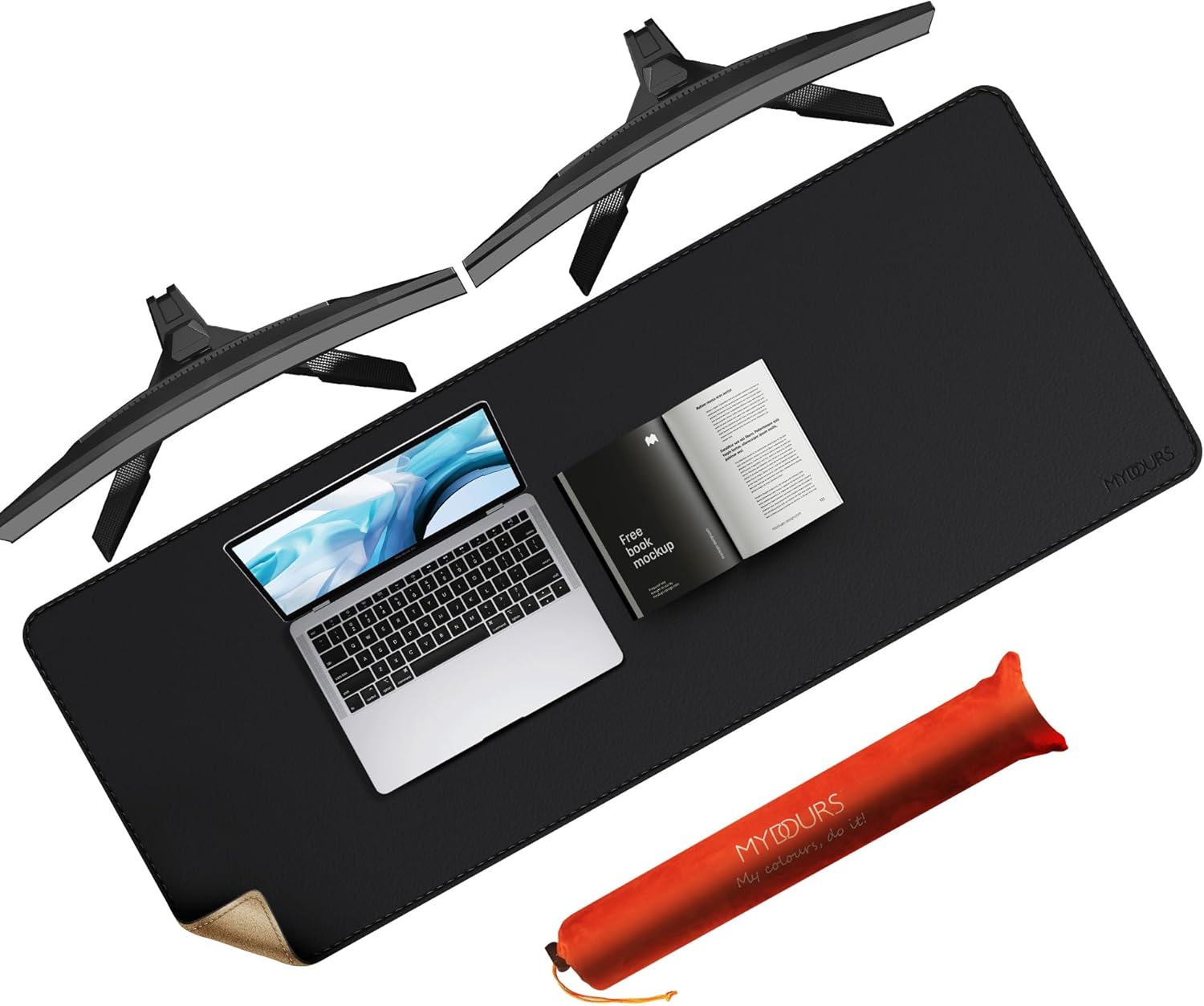 DualFlex Pro Desk Mat Extended Reversible Surface