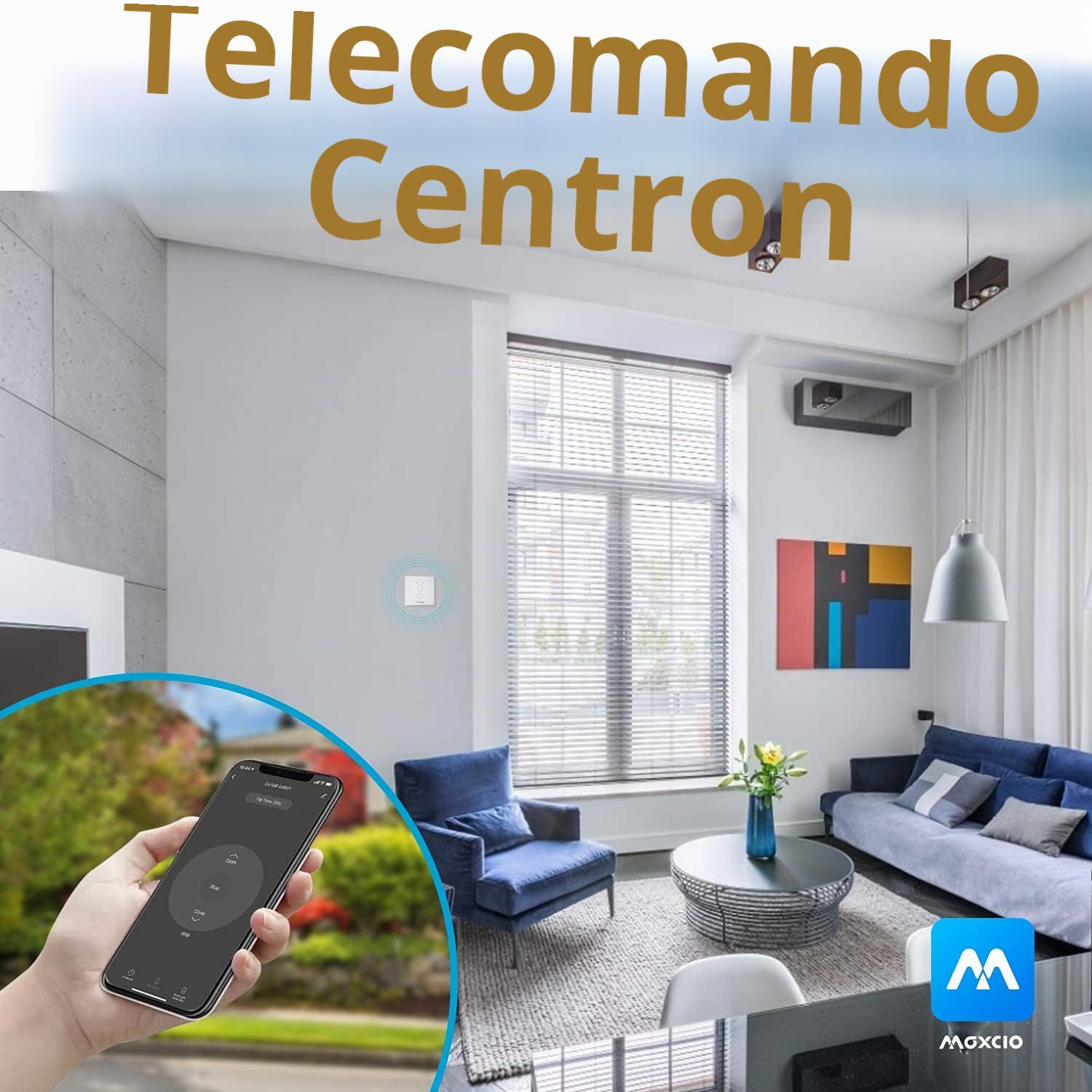 Maxcio Timer per tapparelle Smart Rolladen Alexa Interruttore On AB 1 2 4 (4 Packs)