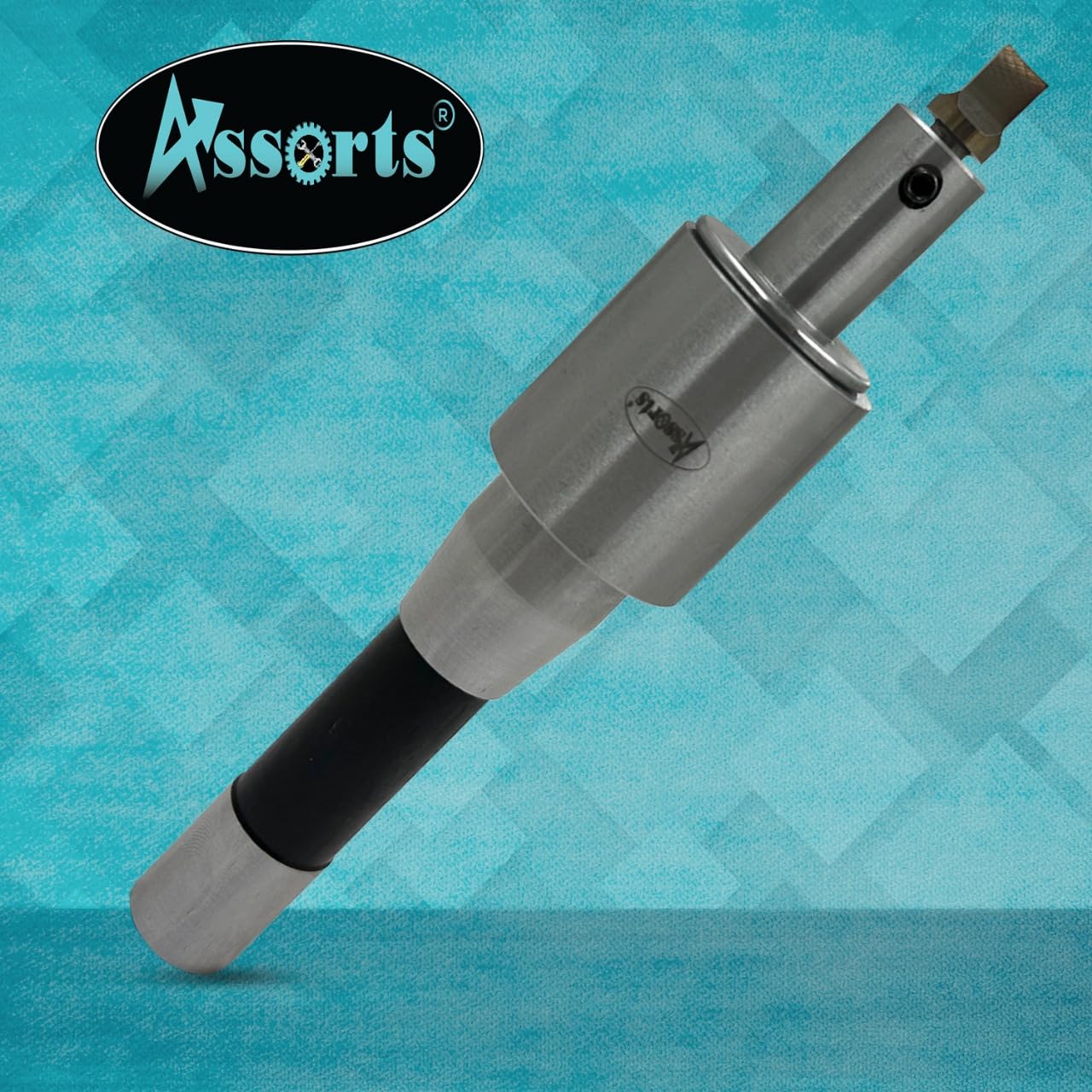 Assorts Newly Developed Rotary Broach (Metric) – R8 Shank (7/16” UNF Drawbar Thread + 7 PCS H.S.S. Square Punch Set (3–12 mm)-Enhanced with Wobble