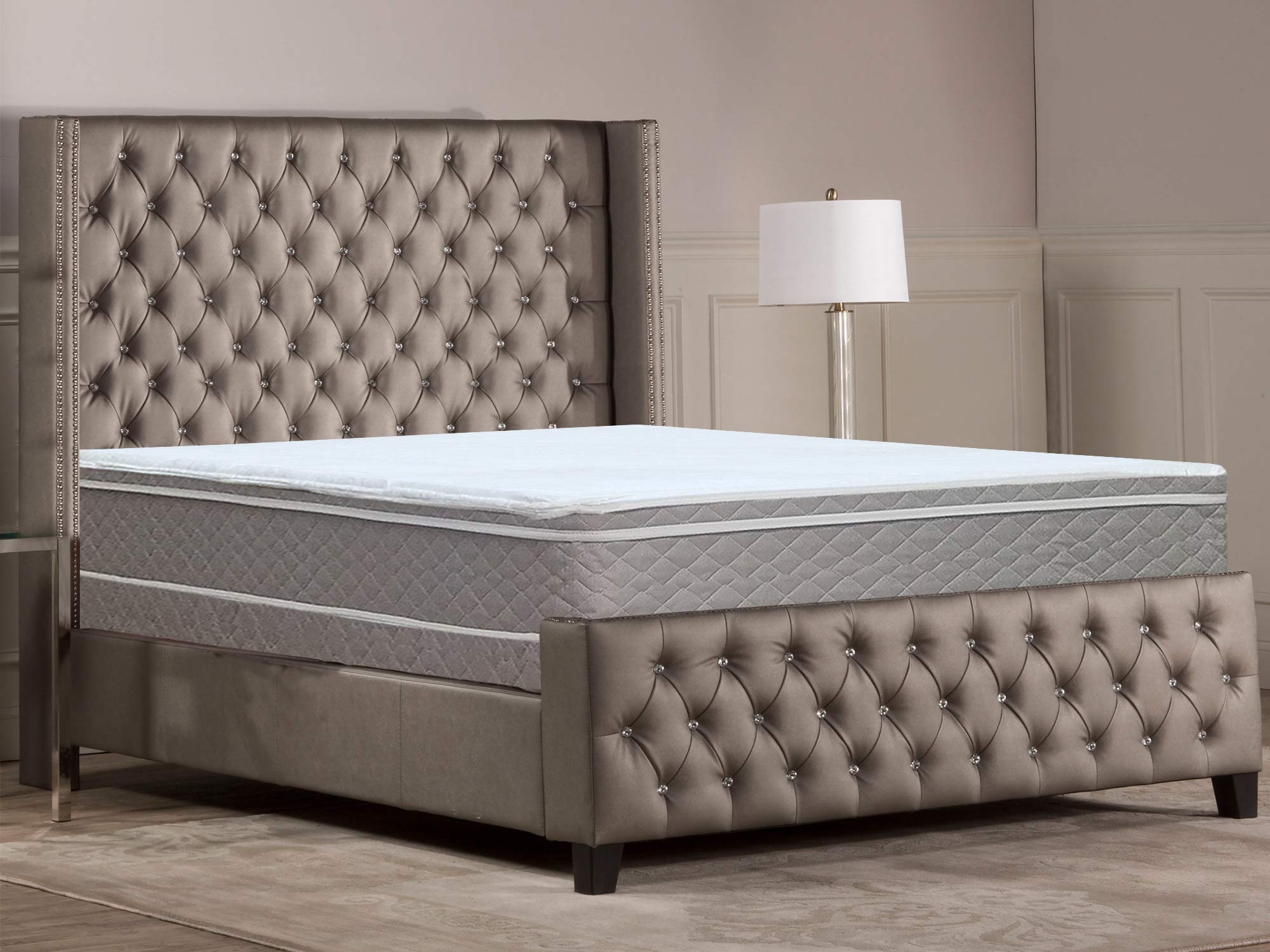 10" Pillowtop Eurotop Fully Assembled Orthopedic Back Support Plush Mattress, King