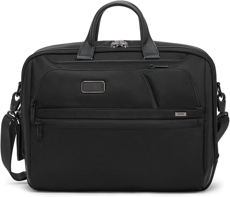 Alpha Large 17" Laptop Briefcase - Professional Briefcase for Commute or Travel - Padded Compartment Fits 17" Screen