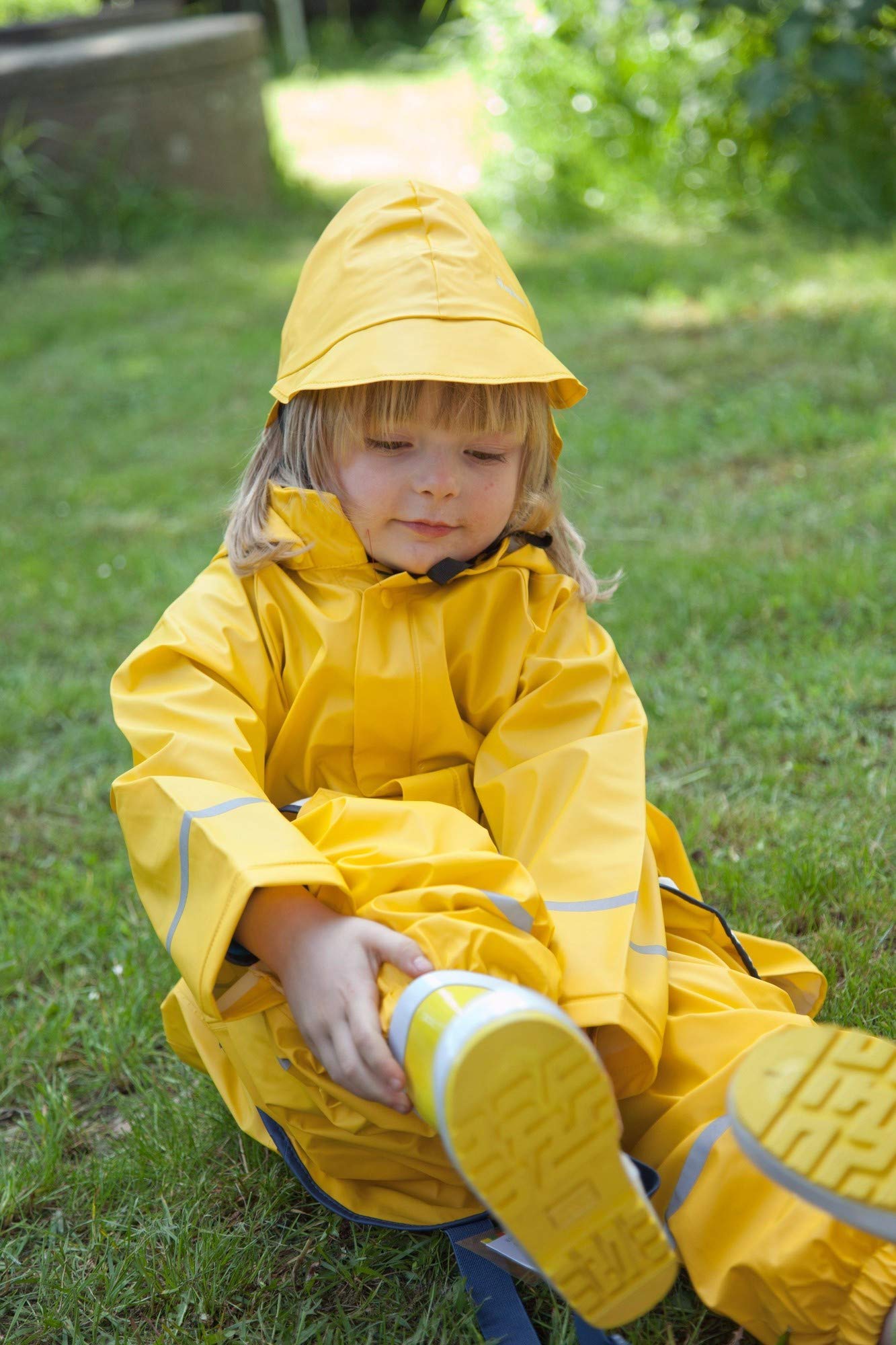 Playshoes Mixte enfant Fleece-trägerhose Pantalon, Jaune - Gelb (Gelb 12), 98 EU