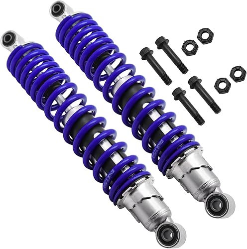 Miniatura 33 de M MATI Amortiguador delantero con tuerca autoblocante para Yamaha Banshee 350 YFZ350 1987-2006, MPN # 3GG-23350-20-36 3GG-23350-20-P0 Blanco