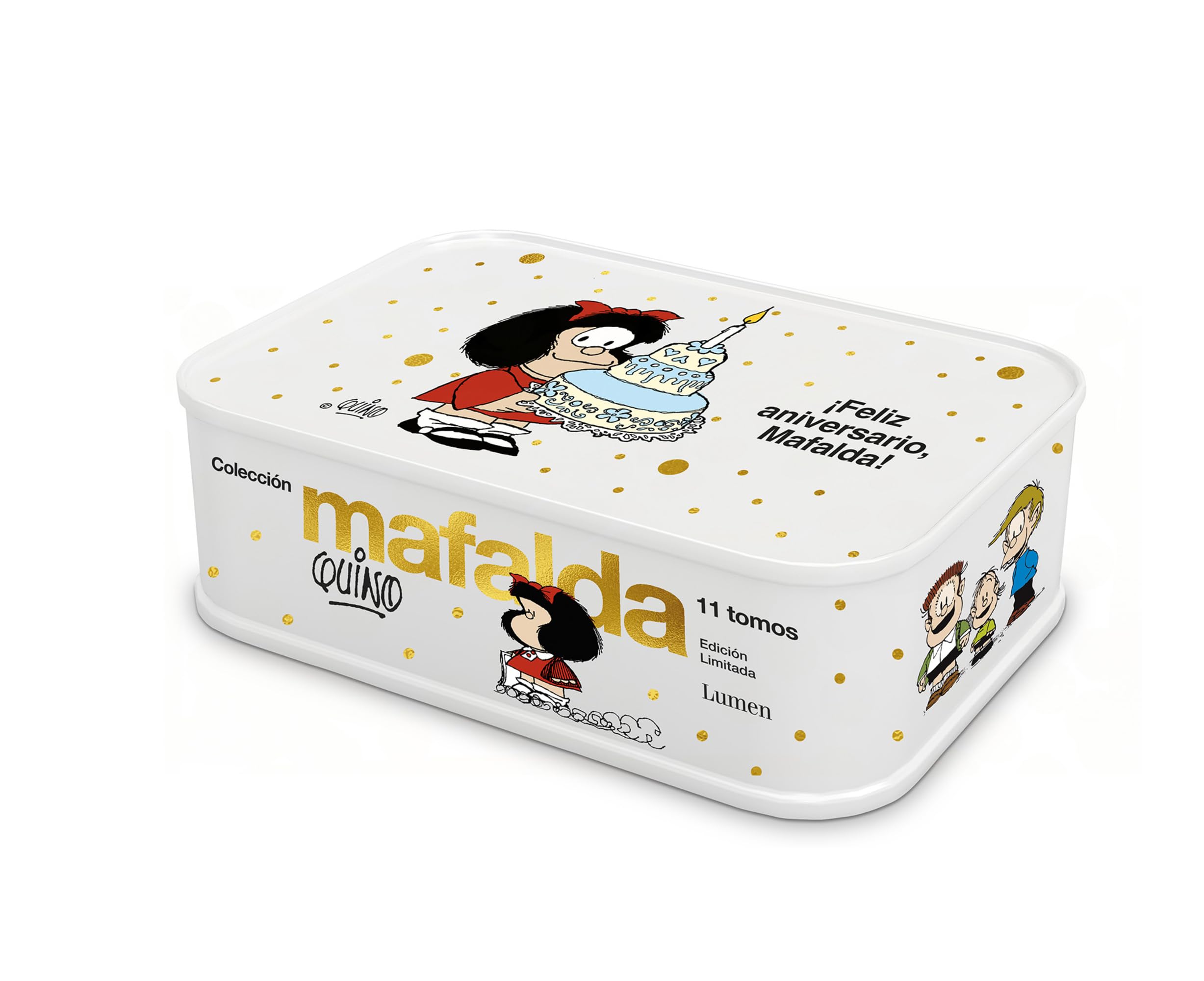 Lata Mafalda: 11 Tomos En Una Lata (¡Edición Feliz Aniversario, Mafalda) / Mafalda Collection: 11 Volumes in a Tin Box (Happy Anniversary Edition, Mafalda)