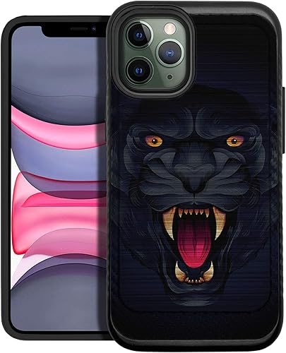 Miniatura 13 de CasesOnDeck - Carcasa para iPhone 12 Pro Max/iPhone 12 Pro Max [armadura cepillada] [Carcasa delgada, resistente, color negro mate (control retro)