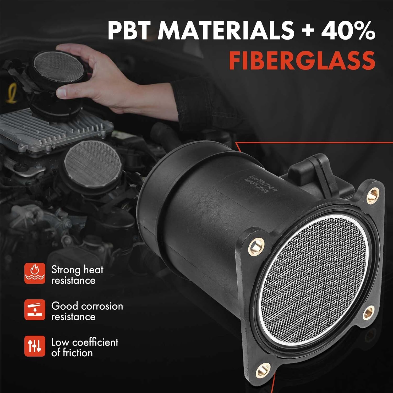 A-Premium Mass Air Flow Sensor Meter [5-Pins] Compatible with Nissan Maxima 2000-2001, Sentra 2000-2001, Infiniti G20 2000-2002, I30 2000-2001, Replace for# 226802Y100, 22680AA29A