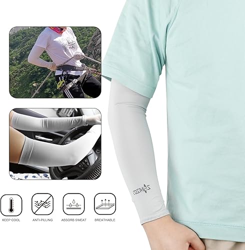 Miniatura 5 de Cosmos 6 pares de mangas para brazos manga para tatuaje protección solar UV transpirable transpirable manga deportiva adecuada para golf correr