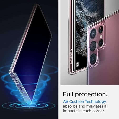 Miniatura 5 de Spigen Ultra Hybrid tecnología anti amarillamiento - Funda diseñada para Galaxy S22 Ultra (2022), cristal transparente