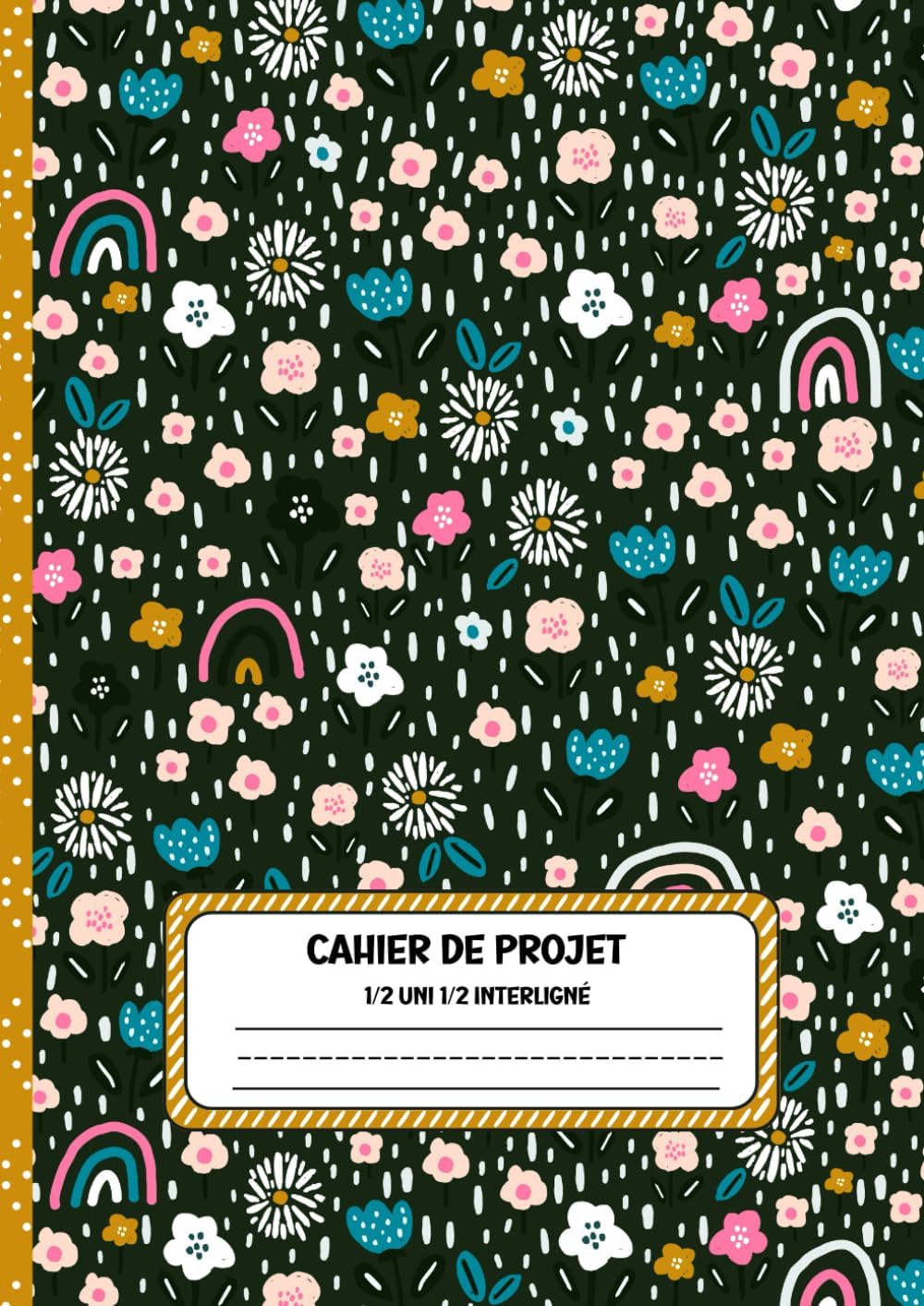 Independently published Cahier De Projet 1/2 Uni 1/2 Interligné Pointillé: Format A4/100 pages, idéal pour les ateliers d'écriture à l'école primaire au Québec, au Canada. (French Edition)