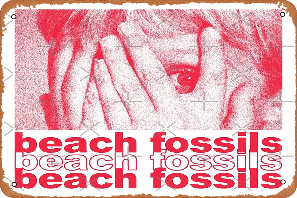 Beach fossils // Surfrock Poster Metal Tin Sign Vintage 8x12 Inch