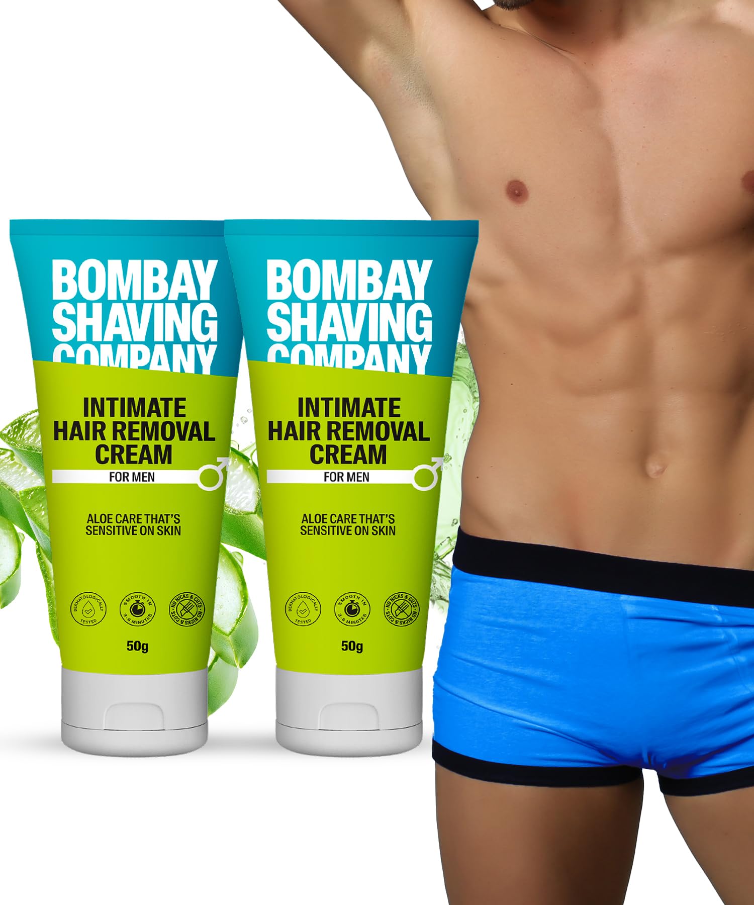 Bombay Shaving Company Intimate Hair Removal Cream | Pubic Hair Removal | Painless Hair Removal | For Sensitive Body Areas | Hair Removal Essentials | Body Hair Removal For Men | Pack of 2-image-23