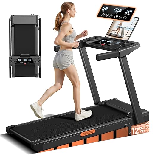 12% Incline Foldable Portable Treadmill