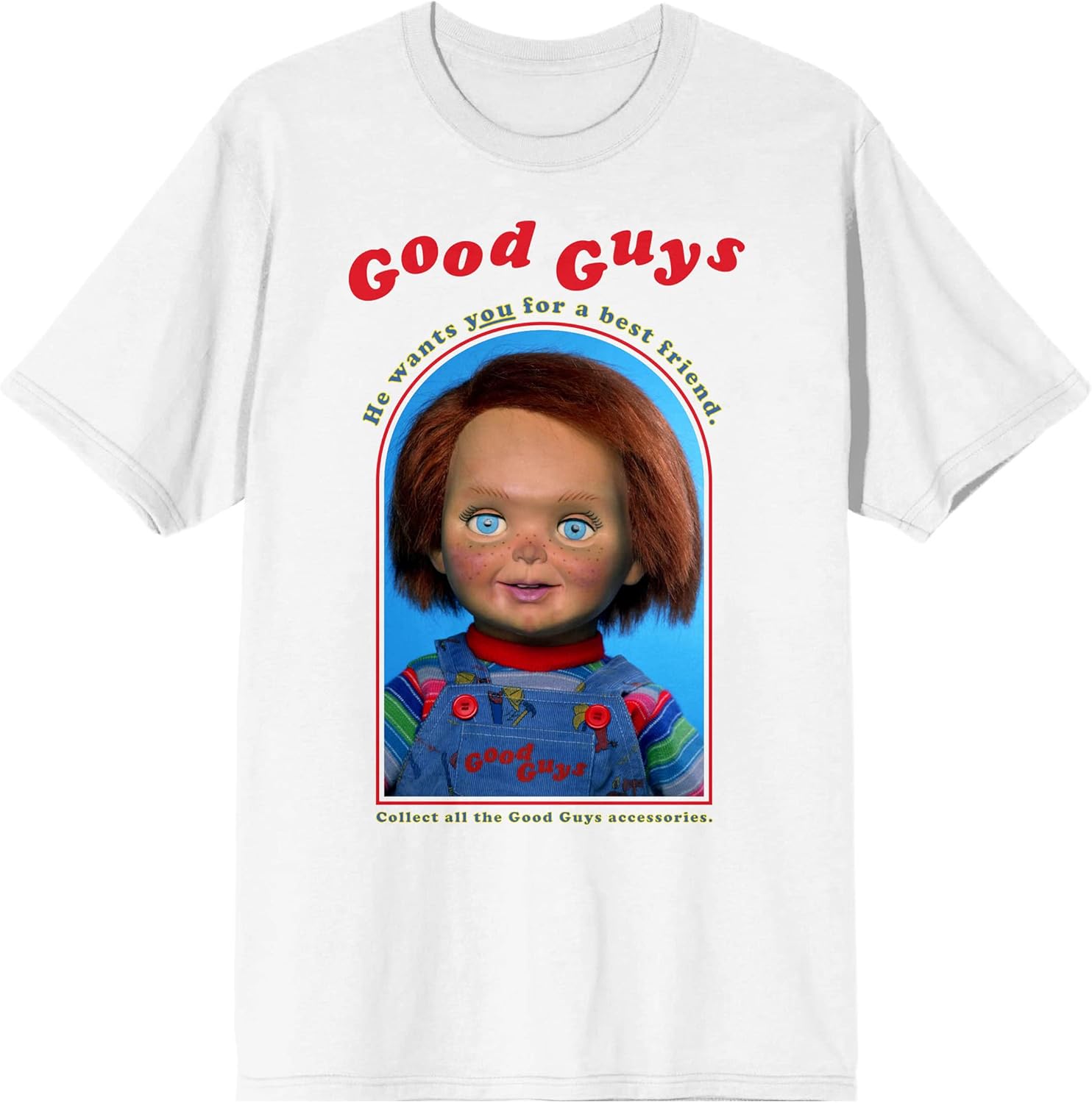 Bioworld Chucky Good Guys Best Friend Women's White T-Shirt