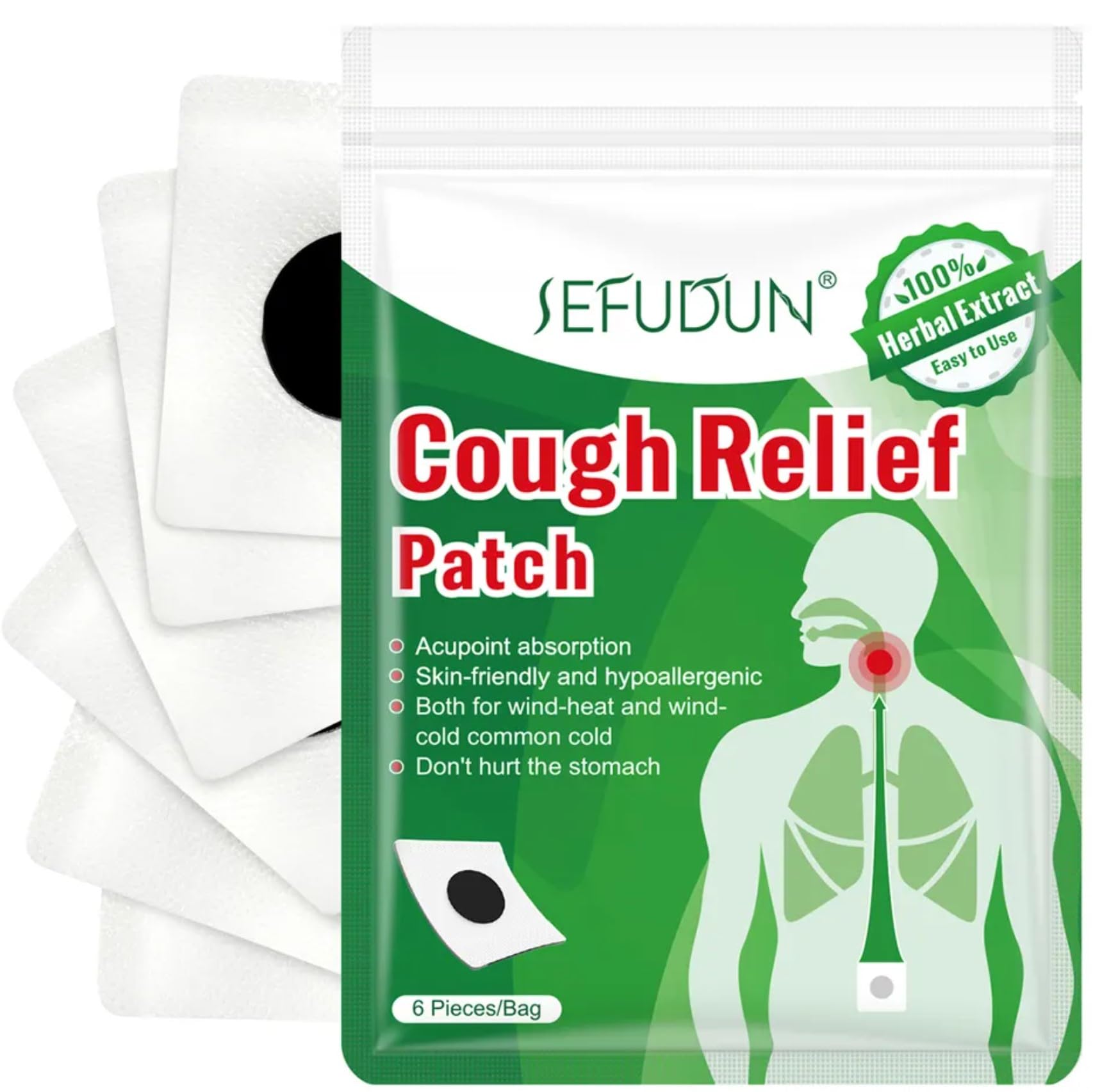 Cough Relief Patch, Immediate Effect, Easy to Use