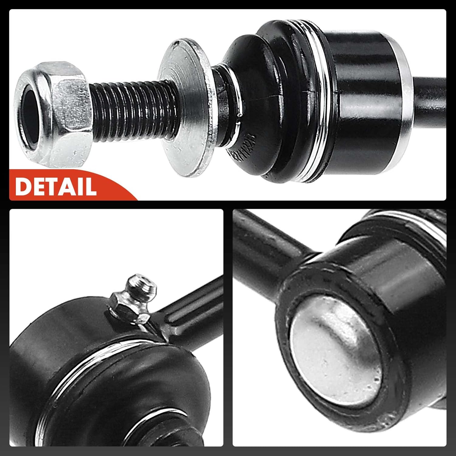 A-Premium Set of 4, Front & Rear Sway Bar Links Kit Stabilizer Bar Links, Compatible with BMW 525xi 2006-2007, 528xi 2008, 530xi 2006-2007, 535i xDrive 2009-2010, 535xi 2008