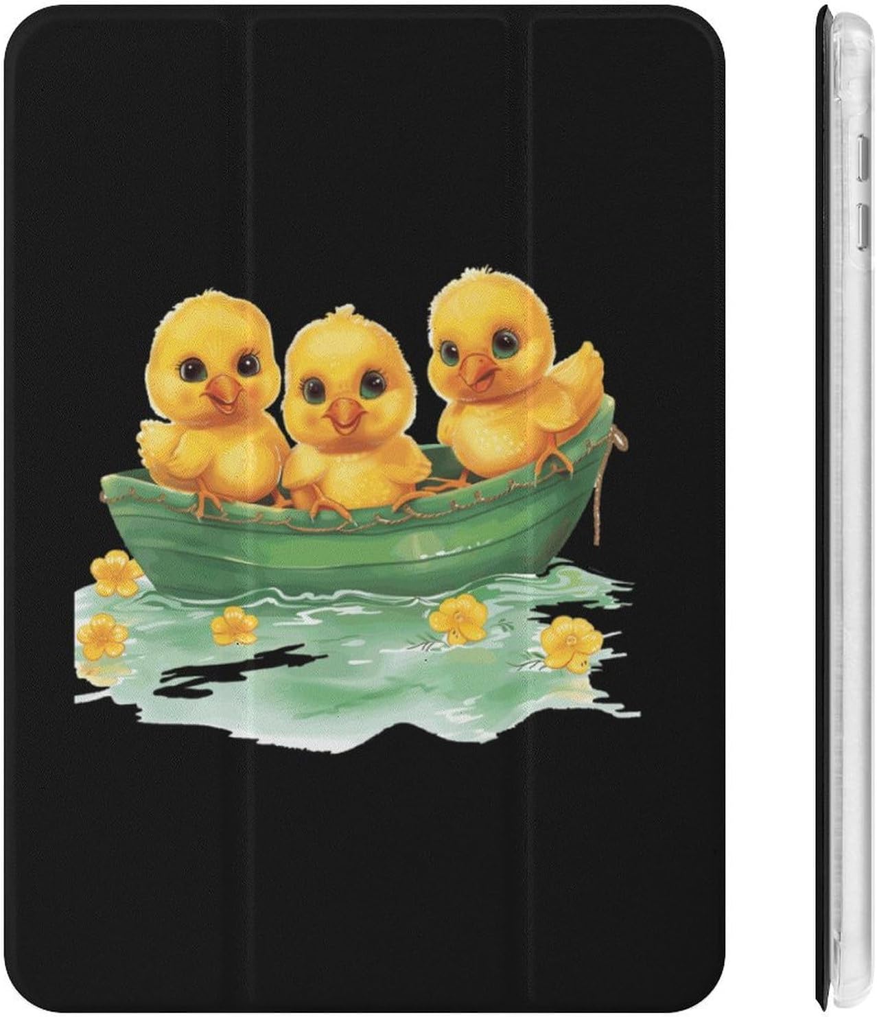 Cute Chick Cute Case Compatible for Mini6（8.3in） Trifold Tablet Protective Cover with Pencil Holder