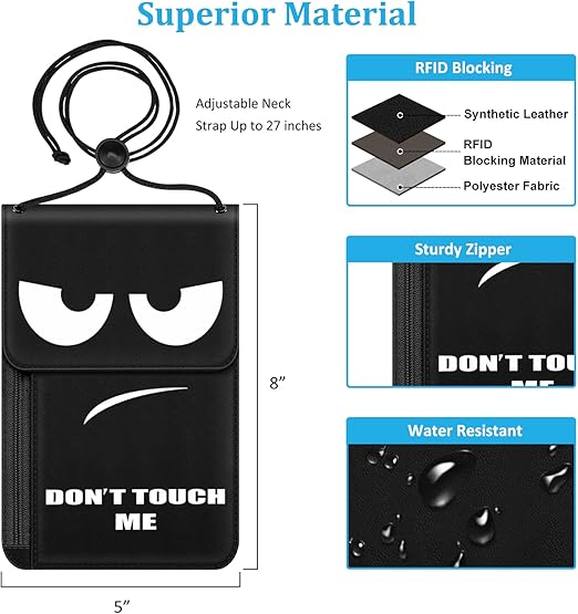 NOLITOY Portefeuille Tour De Cou De Voyage Avec Blocage RFID