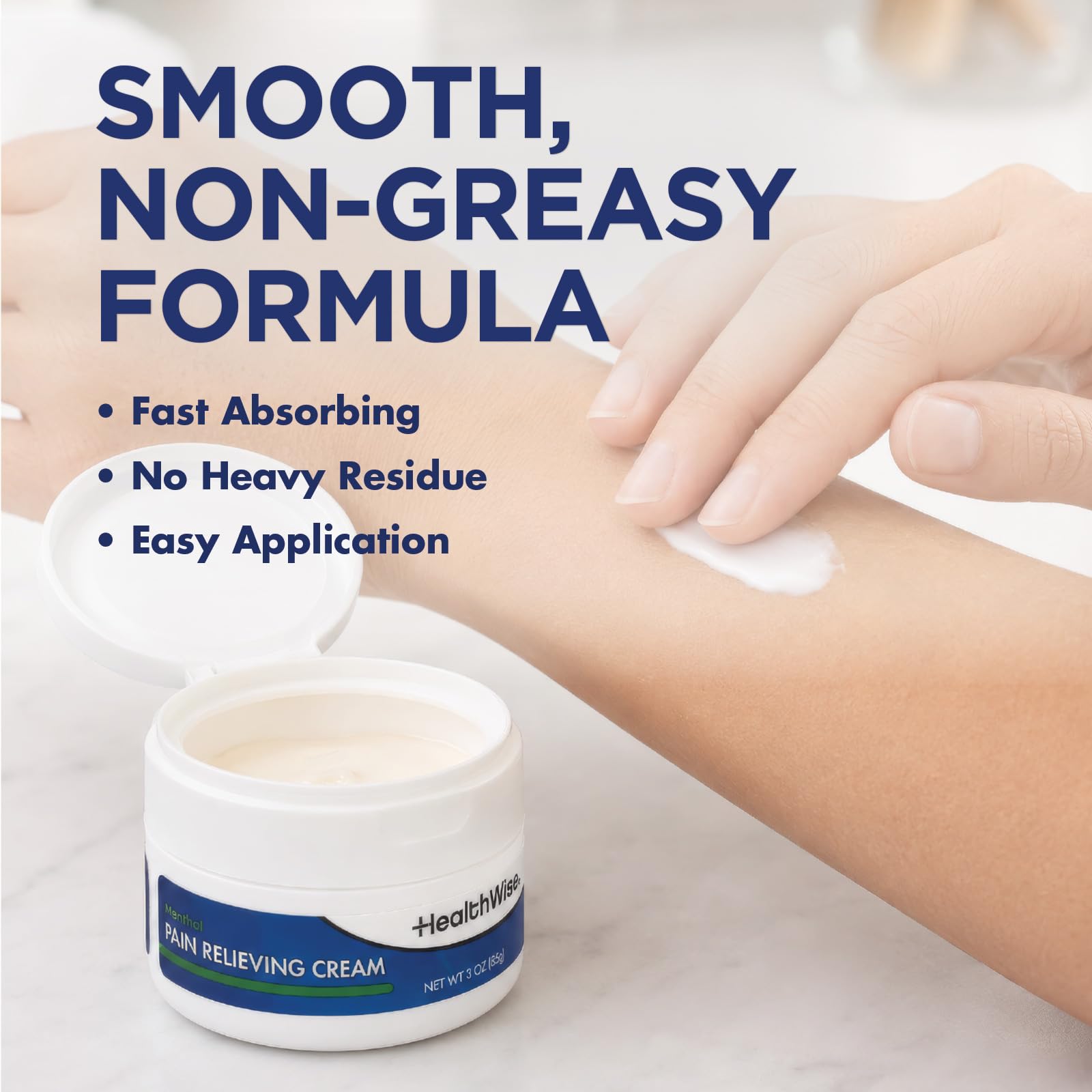 HealthWise 10% Menthol Pain Relief Cream, 3 oz — Amazon image 5