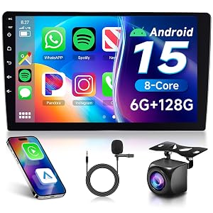 6G 128G 8-Core Android Car Stereo Double Din 10 1 inch Wireless Carplay IPS Touchscreen Car Radio Android