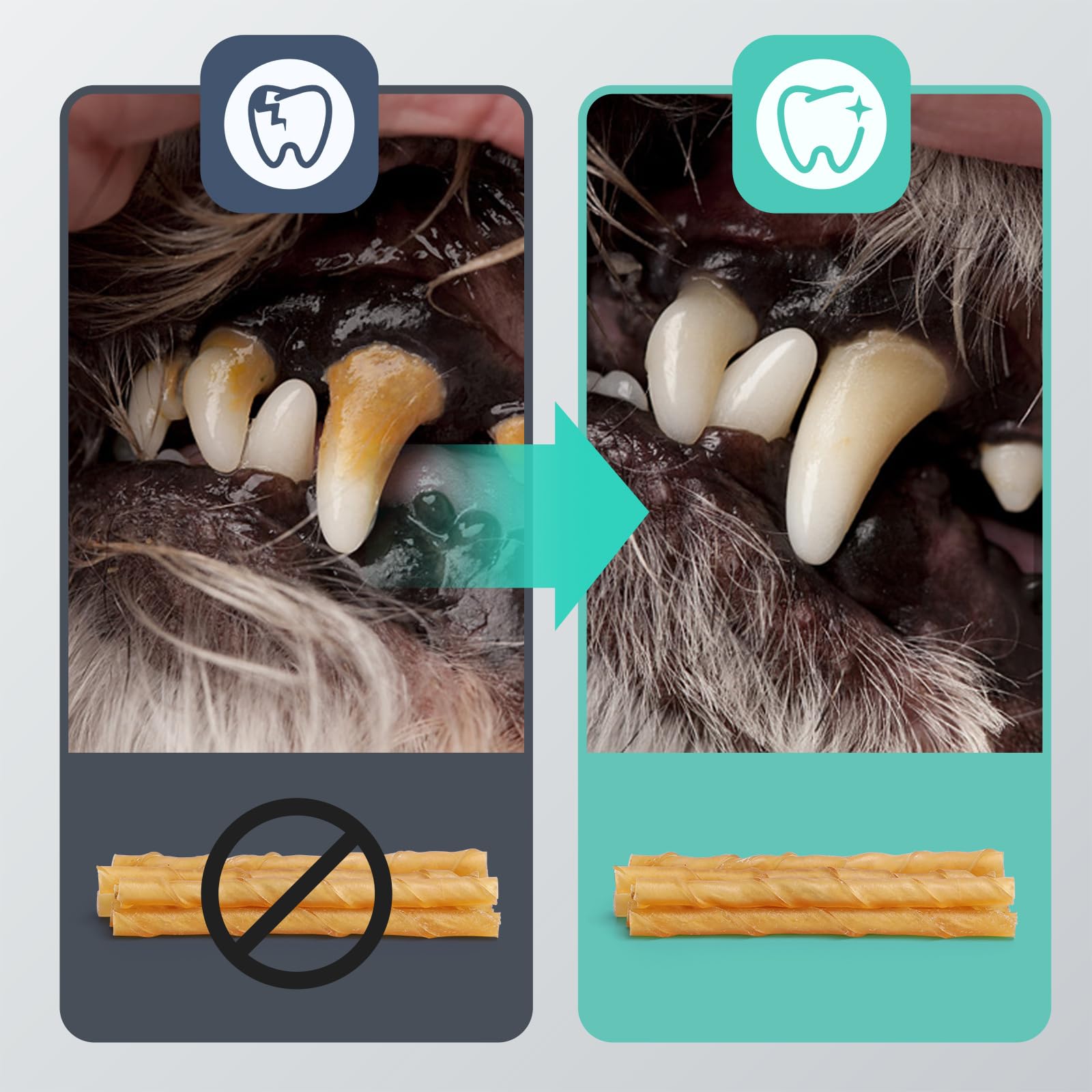 Nobleza - Bastoncini per Cani Pelle Bufalo, Confezione da 120, 125mm x 10mm, Snack per Cani Naturali , Rinforzante per Denti Bastone Dentale