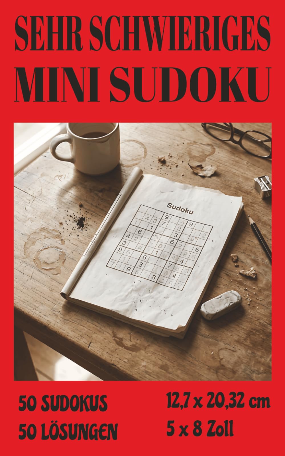 Sehr schwieriges Mini-Sudoku: 50 sehr schwere Sudokus mit 50 Lösungen für unterwegs