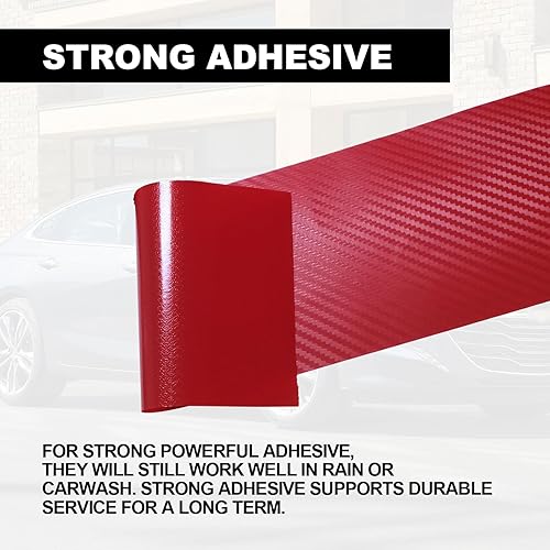 Miniatura 5 de 3 calcomanías de fibra de carbono compatibles con el logotipo de Bowtie, calcomanías de bricolaje compatibles con Chevy (rojo de fibra de carbono)