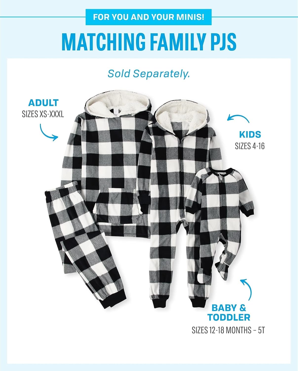 The Children's Place unisex-baby And Kids, Sibling Matching, Christmas Pajama Sets, Fleece