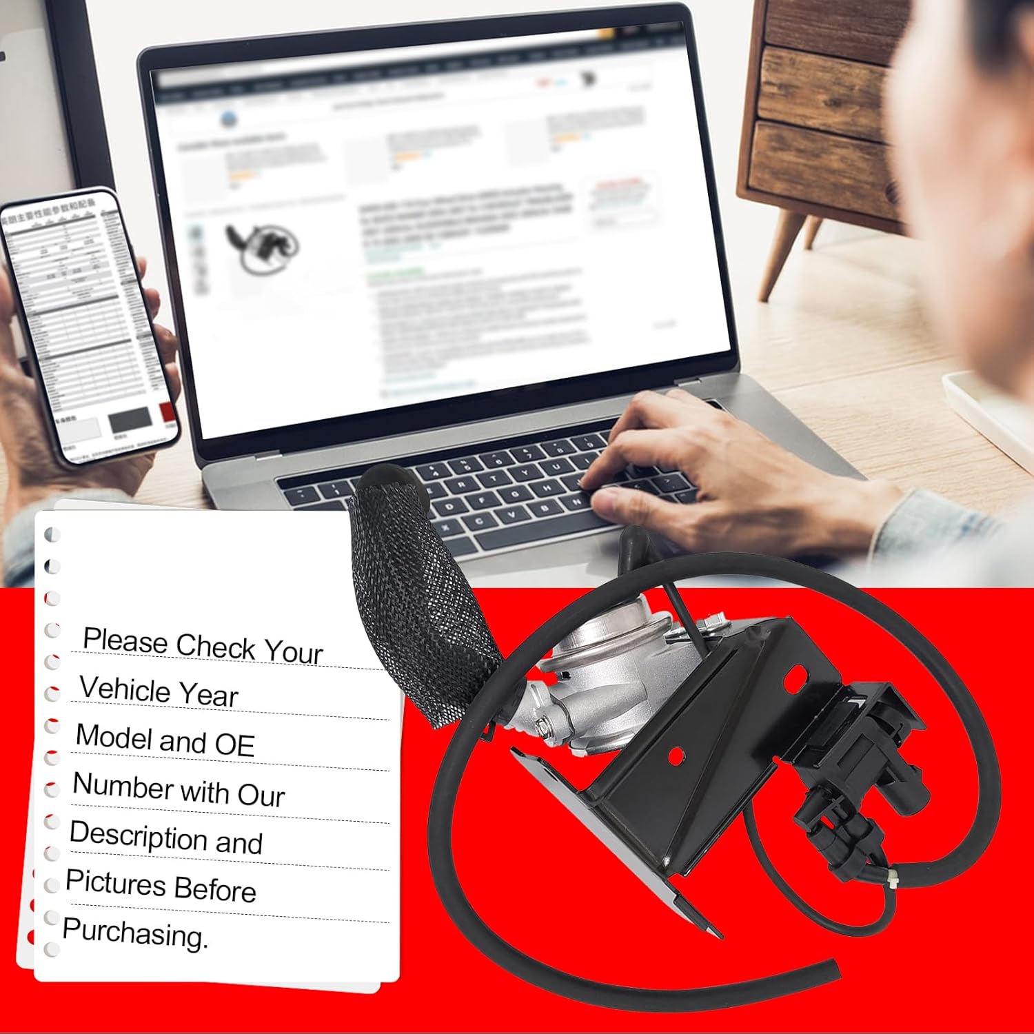 SMMS 911-167 Secondary Air Injection Check Valve Compatible with Ford FUSION 2006-2009, Lincoln MKZ 2007-2009, Lincoln ZEPHYR 2006, Mercury MILAN 2006-2009, OE: 6E5Z9F491A/6E5Z9F491AA/911167