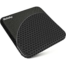 Gel Seat Cushion, Double Thick Egg Gel Cushion for Pressure Pain Relief, Breathable Wheelchair Cushion Chair Pads for Car Seat Office Chair (Black)