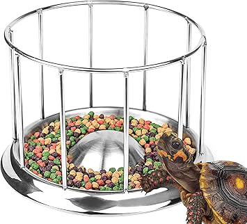 Amazon Yicdfur カメ食べ物ボウル カメ 給餌 亀 かめのえさ 摂食皿 食器 爬虫類 ペットボウル 多機能 ステンレス 給餌用具 円型ケージ 餌入れ 水入れ ヘビ トカゲ ヤモリ 陸亀 半水亀 食糧 ディスペンサー 科学的摂食 自動給水器 Xs Yicdfur 餌入れ ボウル