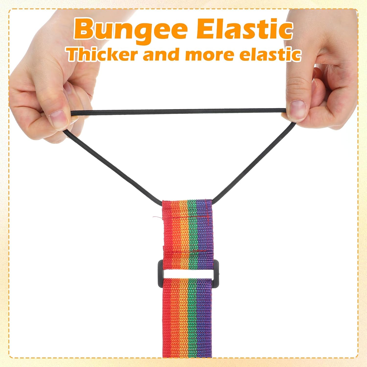 2 Pcs Luggage Connector Straps, Adjustable Elastic Luggage Straps for Suitcases, Travel Packing Strap for Securing Bags, Backpacks & Accessories