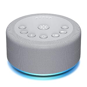 Sound Machine Night Light White Noise Brown Noise Machine 30 Non Looping Sounds 12 Lights 5 Timers 36