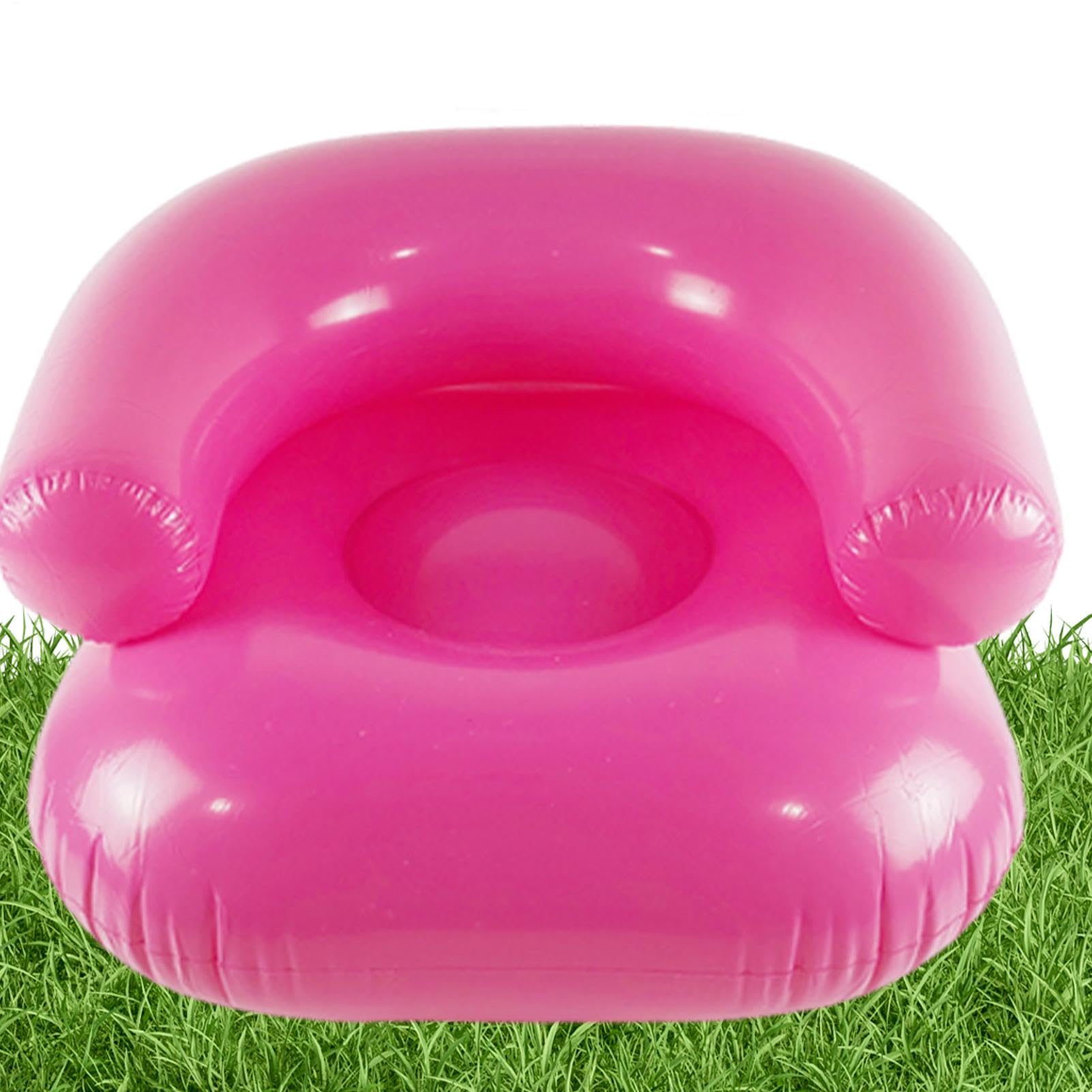 Silla inflable de PVC grueso con diseño de sofá portátil para piscina y camping 8