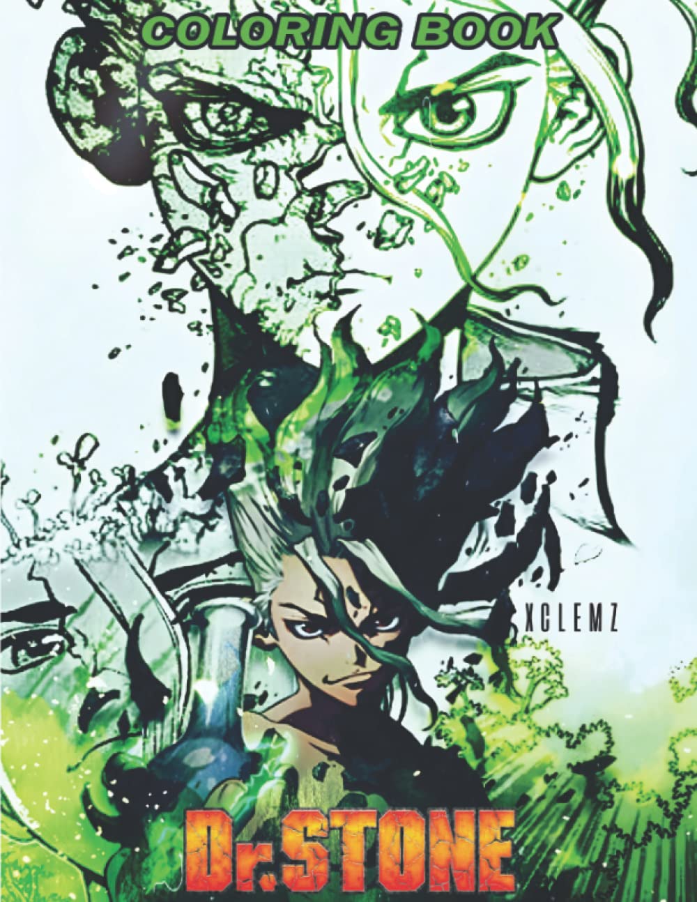 Dr Stone Coloring Book: Amazing gift for All and Fans with High Quality Image.– 40+ Pages with Quality Images.