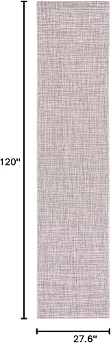 Miniatura 2 de SAFAVIEH Courtyard Collection CY8576 - Alfombra decorativa para interiores y exteriores, impermeable, fácil limpieza, 2 pies 3 pulgadas x 10 pies,