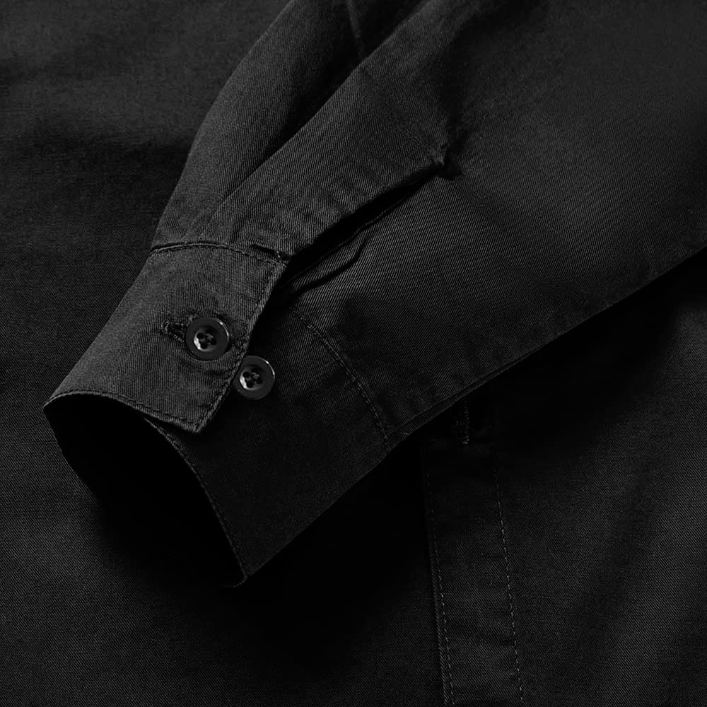 Spring&Gege Camisa de manga larga con botones de sarga tejida para niños