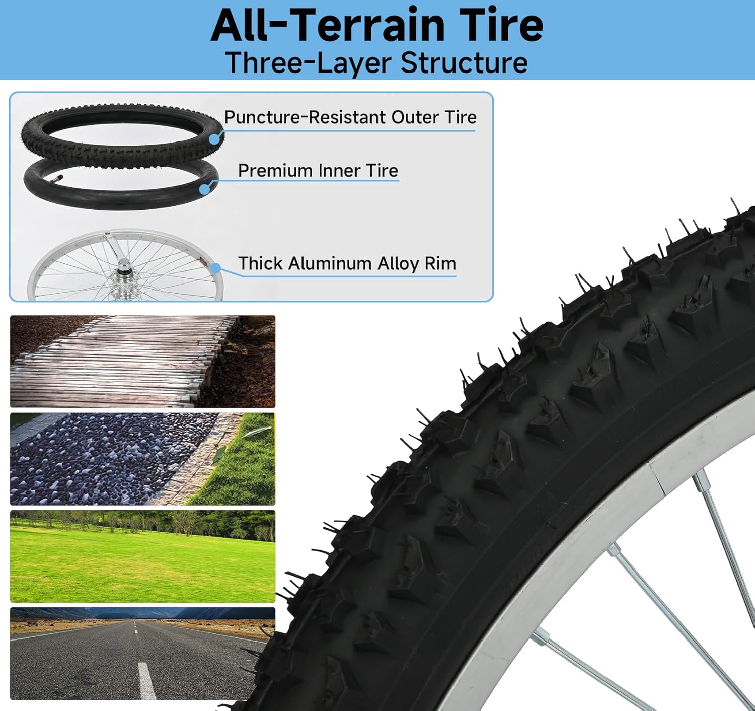 MYOYAY 20 Inch Unicycle, Mountain Unicycle Height Adjustable for Adults, Unicycle with Stand, Anti-Skid Pedal and Air Pump, Outdoor Indoor Sports Fitness Balance Training Fun Exercise Bicycle(Black)