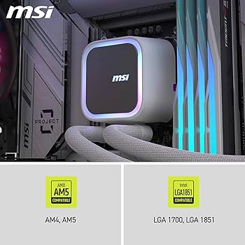 Amazon | MSI MAG CORELIQUID A13 240 WHITE 簡易水冷CPU