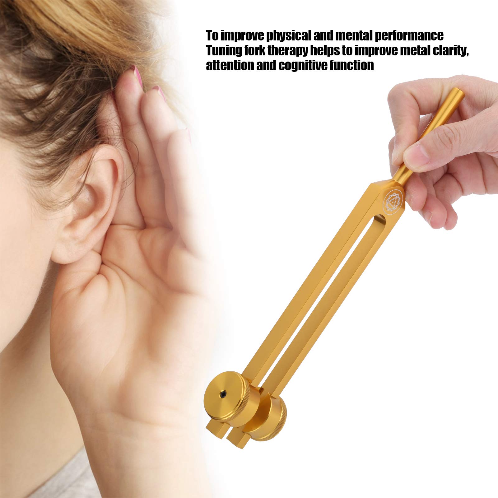 8-teiliges Stimmgabel Set 126-272 HZ Klangtherapie | Mit Hammer, Aufbewahrungstasch, Aluminiumlegierungsmaterial Tuning Fork für Meditation Stressabbau