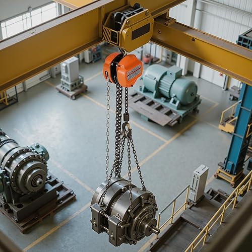 Miniatura 8 de VEVOR Polipasto de cadena manual, capacidad de 1/2 tonelada de 1100 libras, bloque de cadena manual con cadena galvanizada G80 mejorada, altura