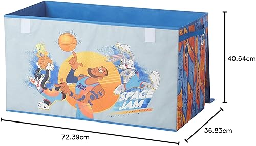 Miniatura 105 de Idea Nuova Pixar Lightyear - Baúl plegable de almacenamiento de juguetes para niños, duradero con tapa Avengers,Batman Caballero Oscuro,Azul -