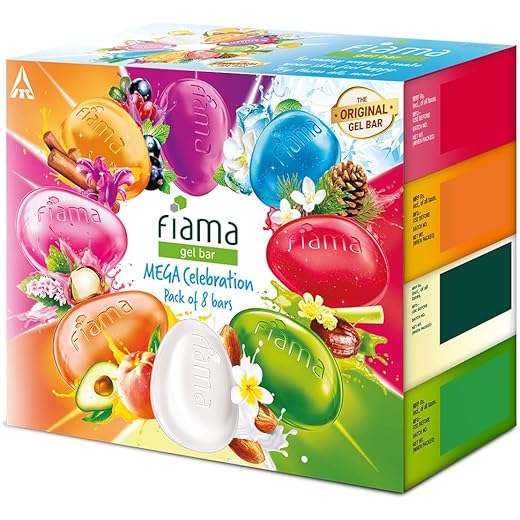 Fiama Mega Celebration Pack - 8 Bars 125g